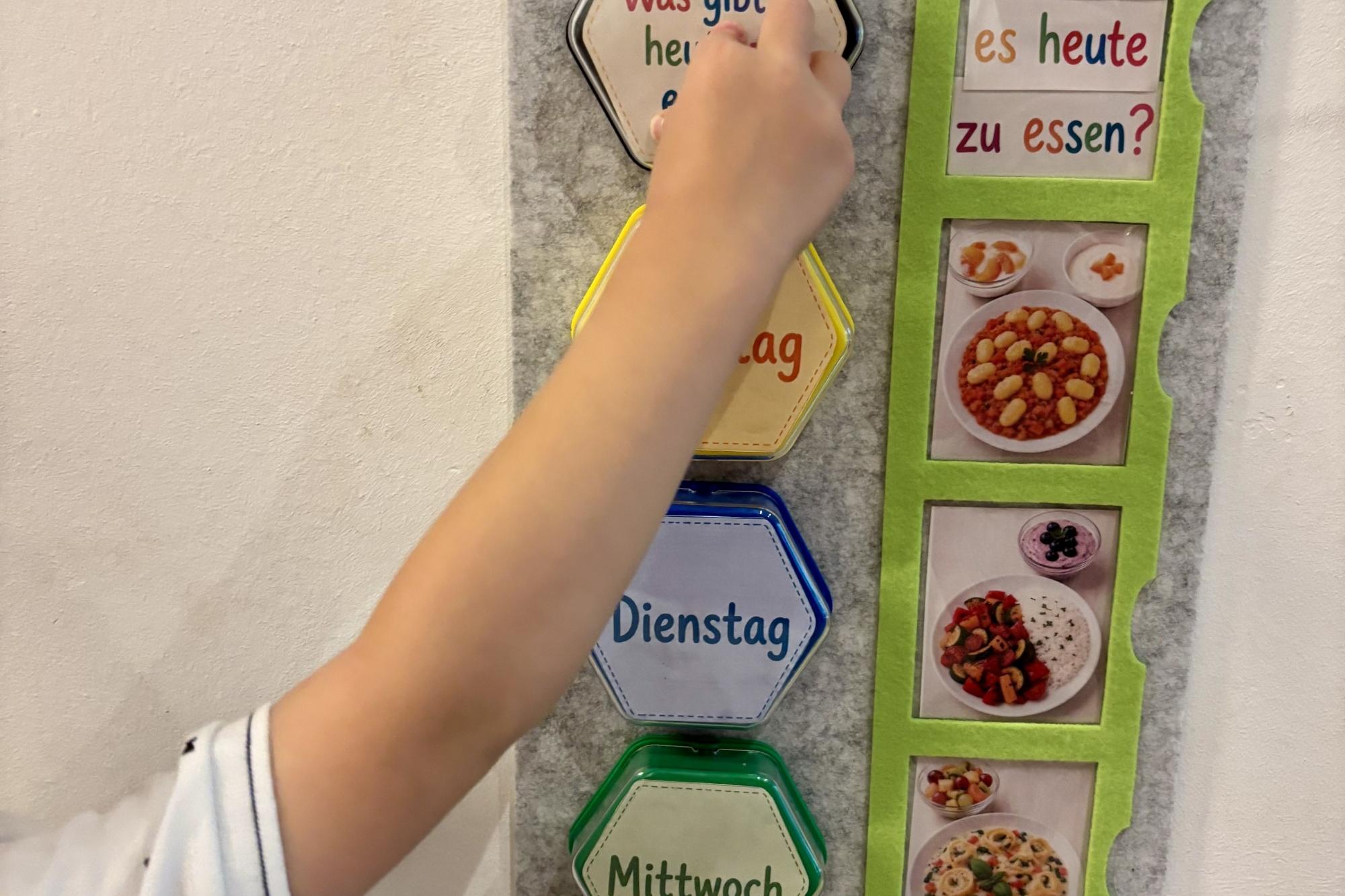 sprechender Speiseplan